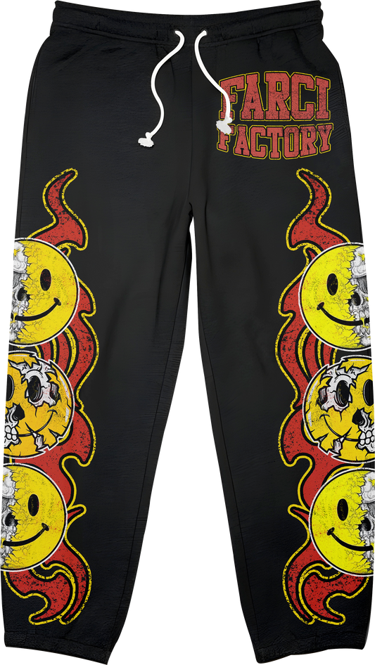 Smiley face sweats (Black)