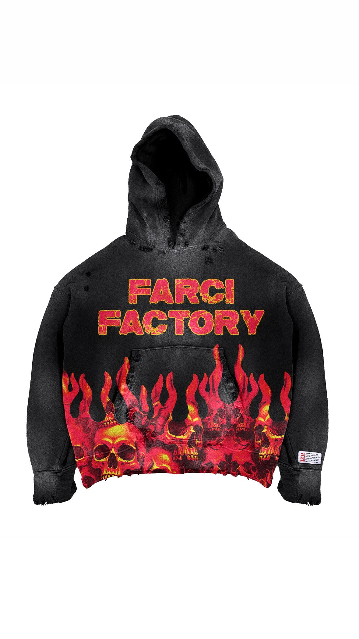 Skull in flames (Hoodie)