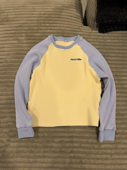 Women’s 2 tone thermal long sleeve shirt
