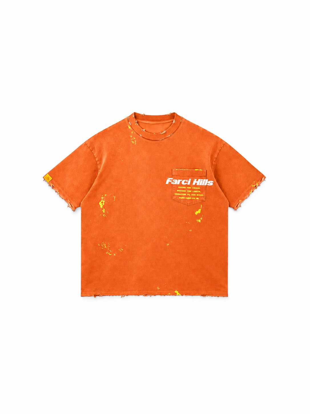 Farcihills pocket tee ( Amber Flame)