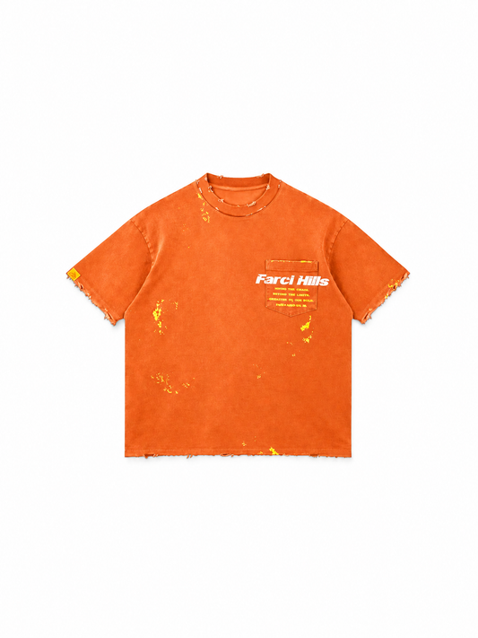 Farcihills pocket tee ( Amber Flame)