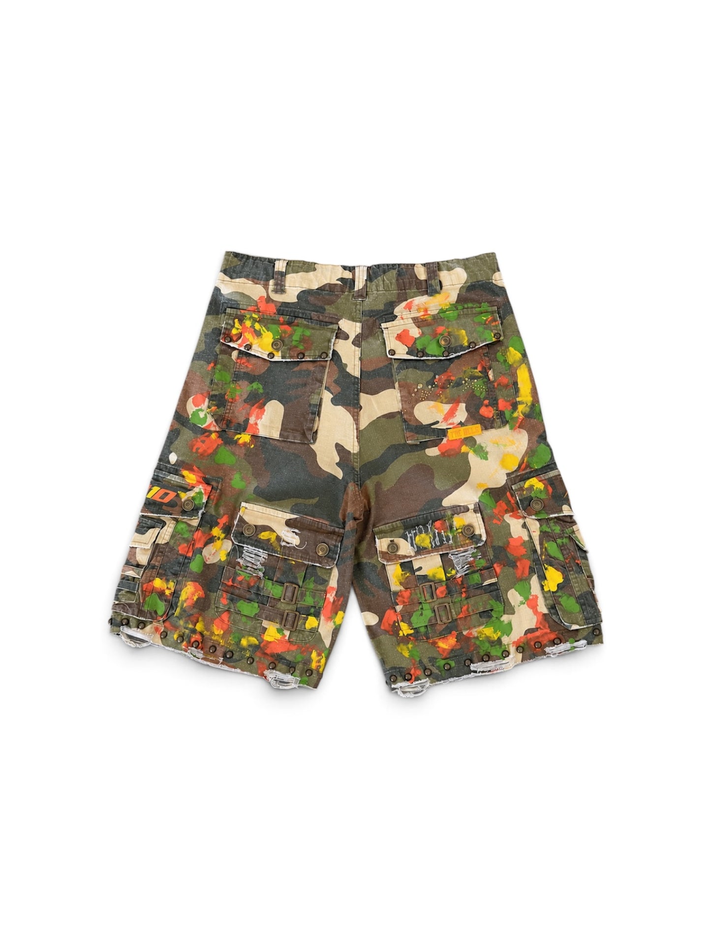 Studded Camo Shorts